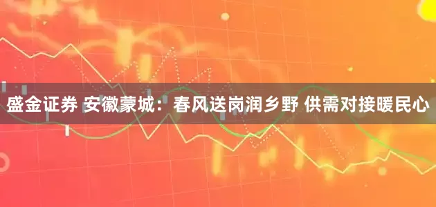 盛金证券 安徽蒙城：春风送岗润乡野 供需对接暖民心